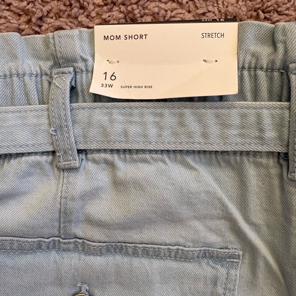 American Eagle Outfitters Mom Shorts with Denim Belt - Picture 3 of 6